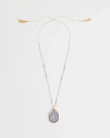 Adjustable Agate Stone Necklace