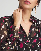 Chiffon Ruffle Collar Top