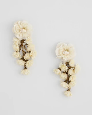 No Droop® Flower & Conch Shell Earrings