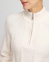 Zenergy® Luxe Cashmere Blend Half Zip Top