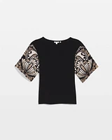 Travelers™ Border Print Kimono Top