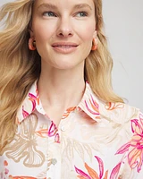 No Iron™ Tropical Floral Linen Shirt