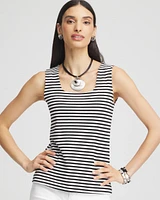 Contour Cotton™ Striped Square-Neck Tank