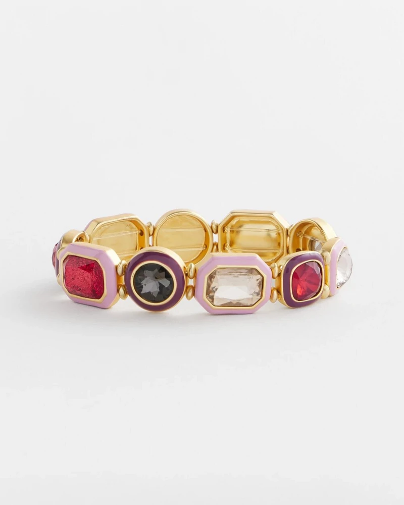 Tonal Pink Stretch Bracelet