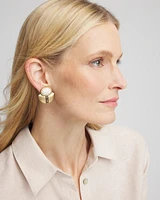 Gold Tone Clip On Earrings