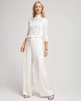 Satin Wide Leg Cargo Pants