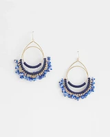 No Droop® Fringe Hoop Earrings