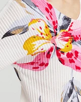 Floral Print Dolman Pullover