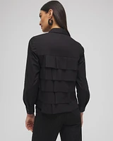 Poplin Ruffle Shirt
