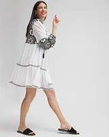 Eyelet Swim Dress Coverup