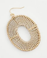 No Droop® Metallic Thread Wrapped Earrings