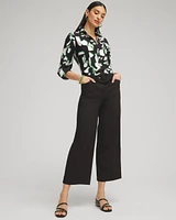 Cotton Sateen Cropped Pants