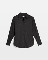 Sparkle Embellished Poplin Shirt