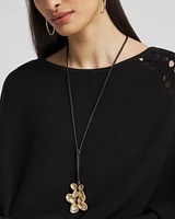 Adjustable Double Pendant Necklace
