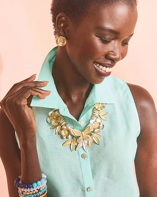 Butterfly Statement Bib Necklace