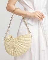 Raffia Crochet Conch Shell Bag