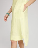 Linen Short-Sleeve Dress