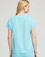 Zenergy® Tie-Dye French Terry Top