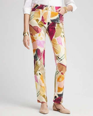 Brigitte™ Abstract Floral Slub Pants