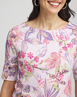 Tropical Floral Pima Tee