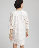 Eyelet Embellished Dress