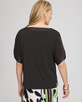 Jersey & Satin Dolman Tee