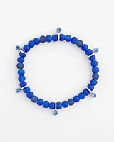 Sea Glass Motif Beaded Stretch Bracelet