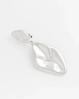 No Droop™ Silver Drop Clip-On Earrings