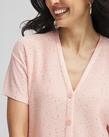 Sequin Short-Sleeved Cardigan