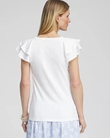 Layered Cap Sleeve Tee