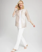 Travelers™ Collection Metallic 3/4 sleeve Jacket