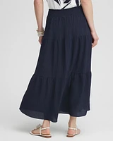 Smocked Waist Tiered Skirt