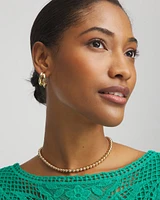 Golden Beaded Necklace