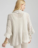 Novelty Knit Cuffed Sequin Ruana