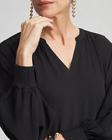 Satin Dolman Sleeve Top