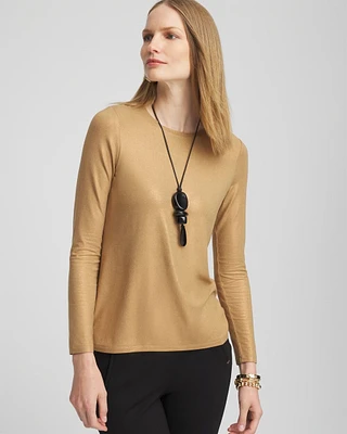 Touch of Cool™ Foil Long Sleeve Layering Tee