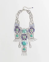 Chico's Originals Turquoise-Blue Statement Necklace