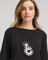 SYLCA® x Chico's Amaya Double-Flower Statement Pendant Necklace