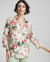 No Iron™ Garden Floral Linen Shirt