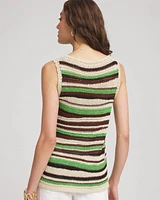 Contemporary Striped Sweater Tank