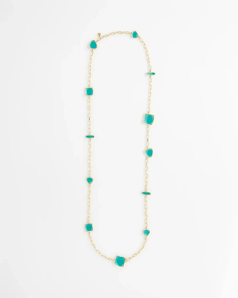 Gold Tone Single-Strand Necklace