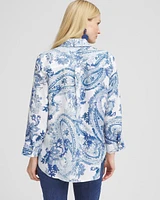 No Iron™ Paisley Linen Shirt