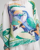 Island Motif Poncho