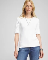 Caviar Bead Elbow Sleeve Tee