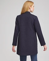 Floral Jacquard Knit Topper