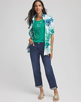 Slub Elbow-Sleeve Tee