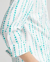 No Iron™ Sateen Bubble Print Shirt