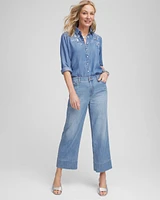 Embroidered Tencel™ Denim Shirt