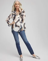 Tie-dye High-low Tunic