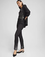 Girlfriend Sequin Ankle Jeans